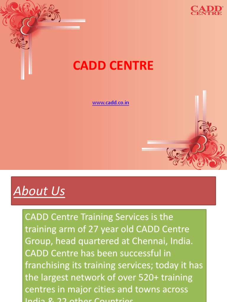 CAD, CAM, CAE Training Centre in Anna Nagar | PDF | Computer Aided ...