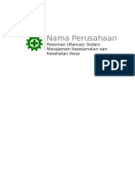 P-P-K3-001 Pedoman (Manual) Sistem Manajemen Keselamatan Kerja