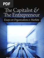 Download The Capitalist and and the Entrepreneur Essays on Organizations and Markets by Ludwig von Mises Institute SN30980672 doc pdf