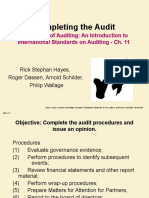 Completing The Audit: Principles of Auditing: An Introduction To International Standards On Auditing - Ch. 11