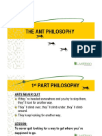 The Ant Philosophy