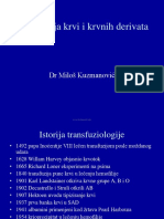 Transfuzija Krvi I Krvnih Derivata