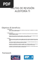 Pautas de Revisión Auditoría Ti