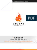 Central Incêndio Global Ezalpha JUNIOR-V4 Installation Manual (PT)