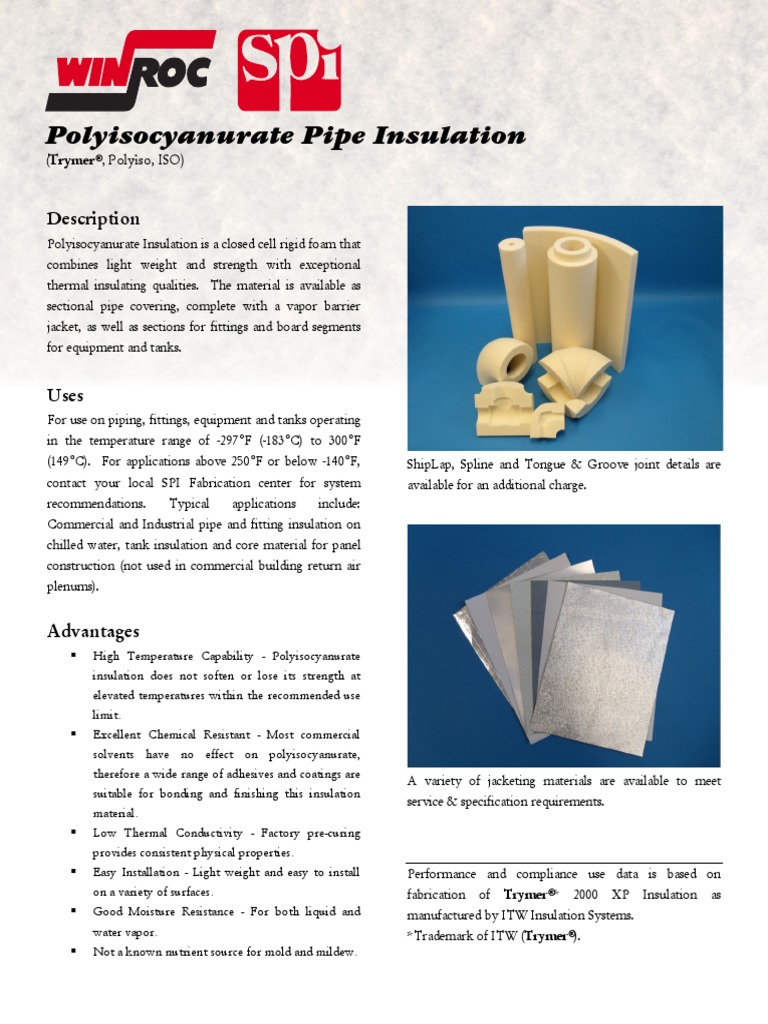 Polyisocyanurate Insulation Thermal Insulation Pipe (Fluid Conveyance)