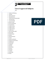 FHMS PHD List of Approved Subjects