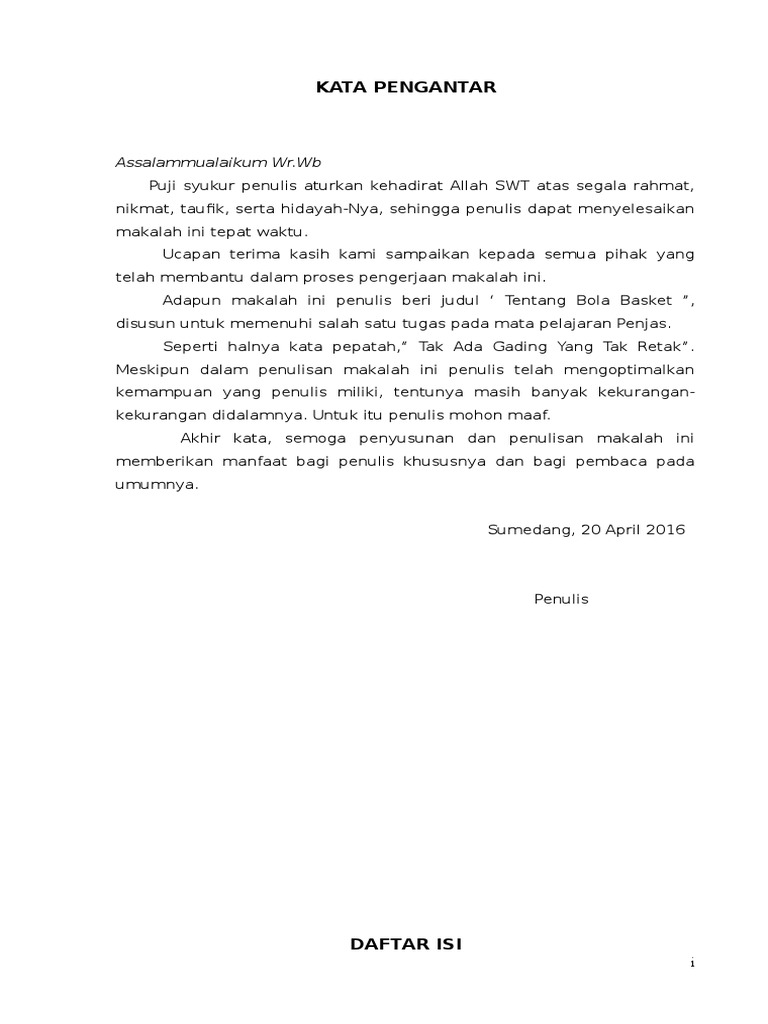 Makalah Bola Basket Lengkap