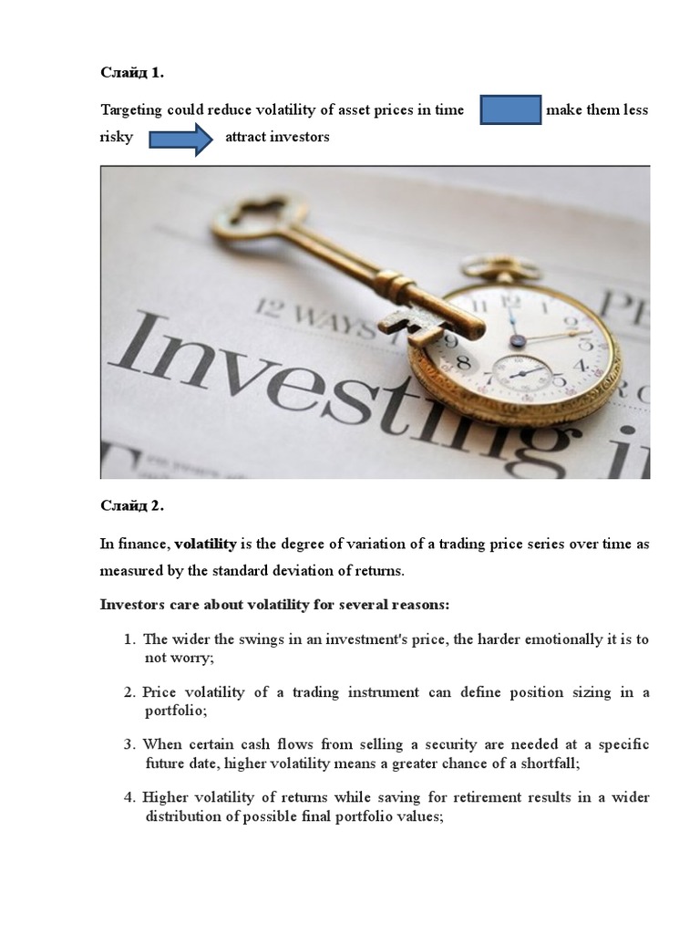 Reducing Asset Price Volatility | PDF