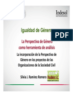 Incorporación de La Perspectiva de Género en Los Proyectos de Las OSC.