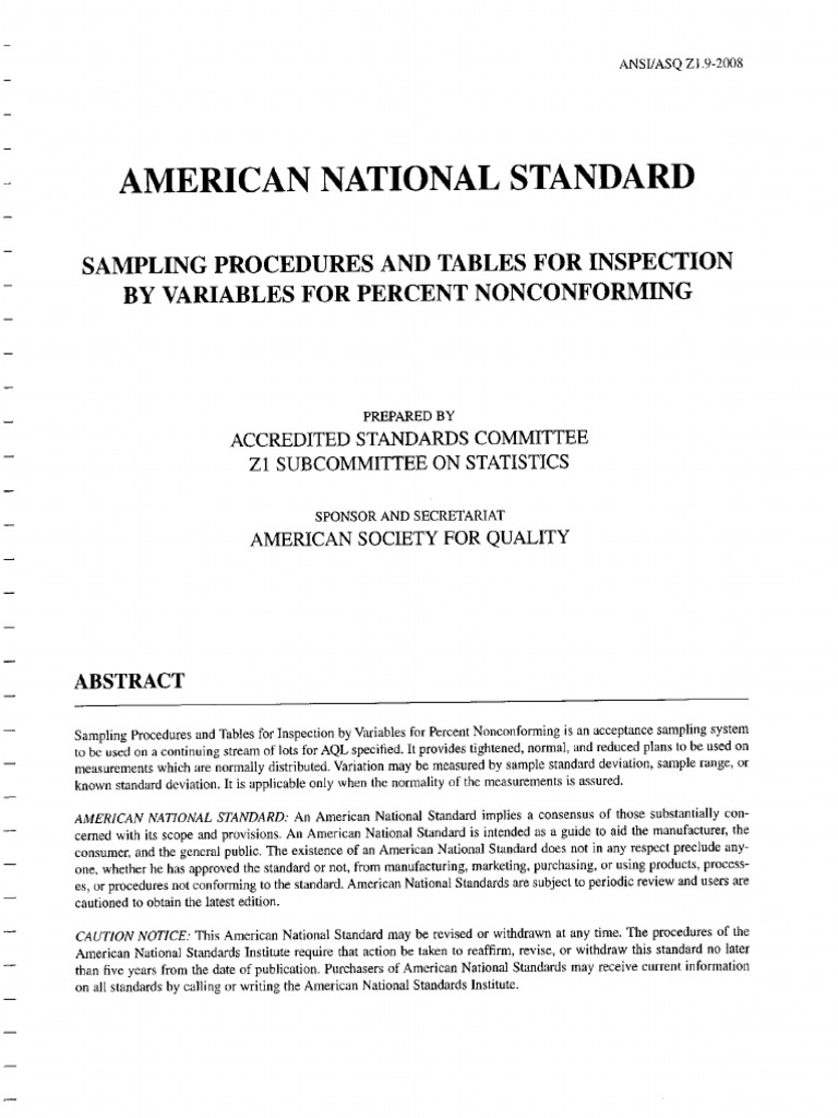 Tablas Ansi Z1 9 PDF