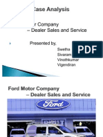 Ford Motor Company Dealer Sales and Service: Presented By