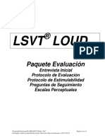 Lsvt Loud Treatment and Assessment Forms Spanish