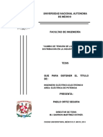 Cambio de Tensión de Los Sistemas de Distribución en México