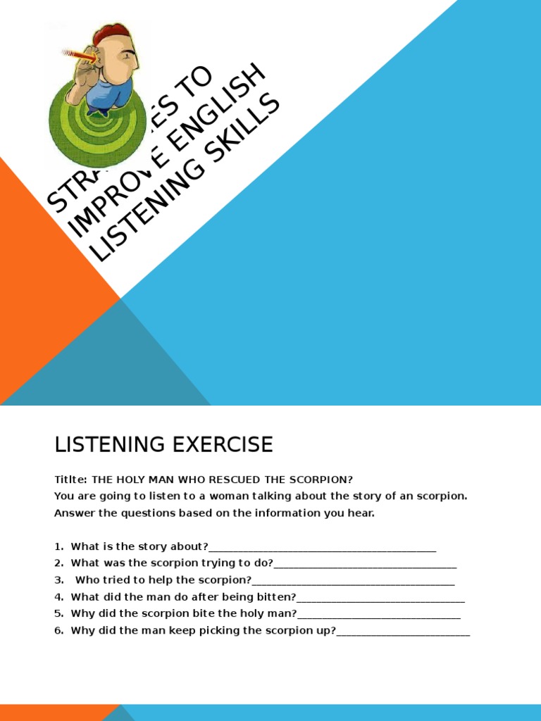 Strategies to Improve English Listening Skills Cognition Psychology