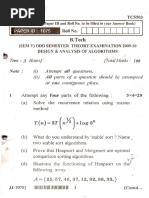 Design and Analysis of Algorithms-TCS-503