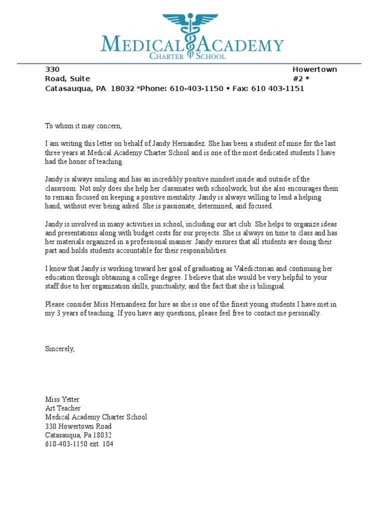 Letter Jandy | PDF