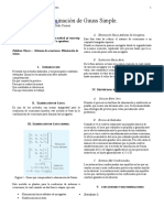 Eliminacion de Gauss Simple