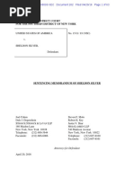 Silver's Sentencing Document