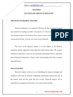 Analysis of Financial Statement 