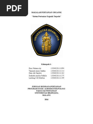 Makalah Pertanian Organik