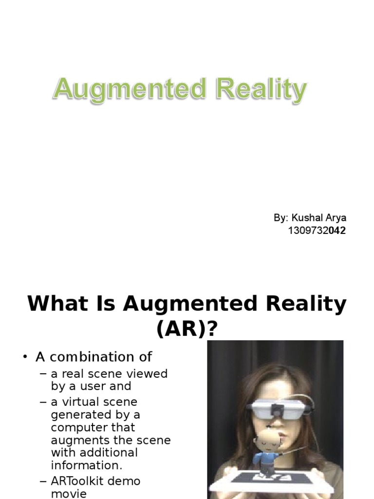 Augmented Reality | PDF | Augmented Reality | Virtual Reality