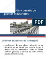 Localizacion y Tamano de Plantas Industriales