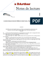 "Le Morte DArthur": Notes de Lecture Volet 133