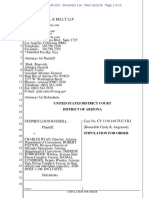 Stipulation For Order, Rudisill v. Ryan