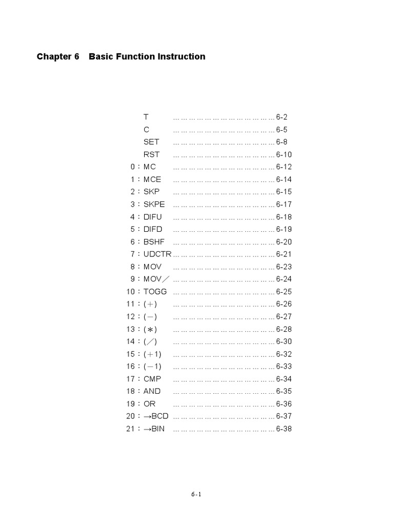 Basic Function Instructions for PLC Timers and Counters | PDF ...