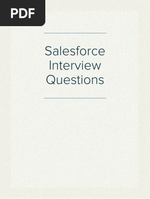 Salesforce Interview Questions