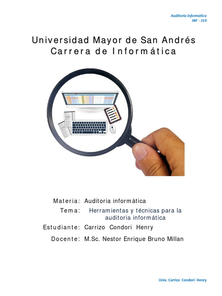 Herramientas y Tecnicas Para La Auditoria Informatica