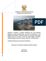 Informe Técnico Captación. Rejilla de Fondo, Desarenador