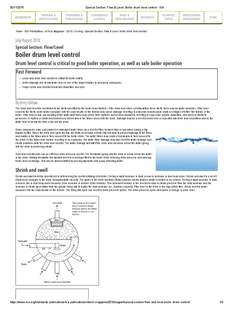Shrink and Swell PDF Boiler Pressure Measurement