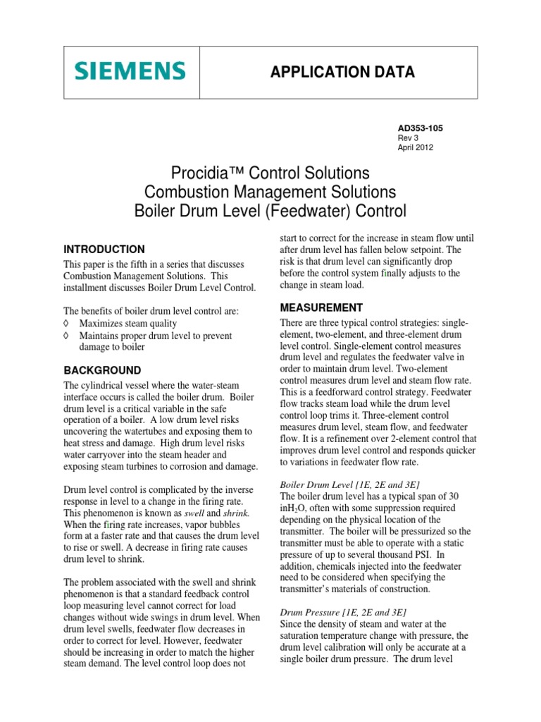 3 Element Boiler Control