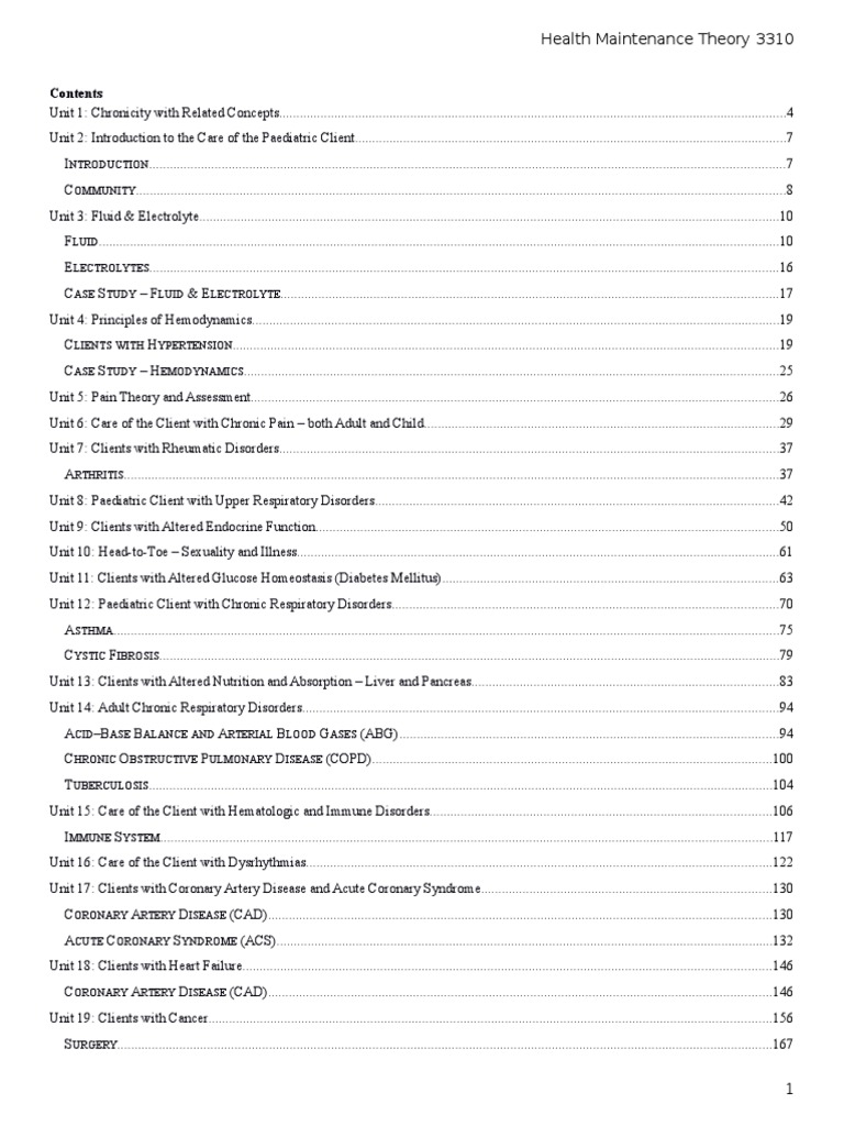Med-Surg Nursing Notes | PDF | Angiotensin | Heart