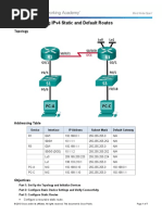 Download Lab Task_2-6225 Lab - Configuring IPv4 Static and Default Routes by billy SN309902052 doc pdf