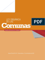 Ley Organica de Las Comunas PDF