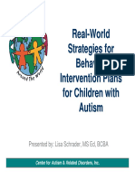 Real World Strategies For Behavior Intervention Plans For Children With ASD
