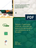 Raíces y Tubérculos Alternativas para El Uso Sostenible en Ecuador