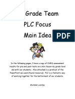 3rd Grade Team PLC Example