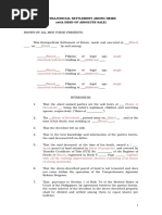 Download sample Extrajudicial Settlement Among Heirs With Deed of Absolute Sale by Jien Lou SN309907481 doc pdf
