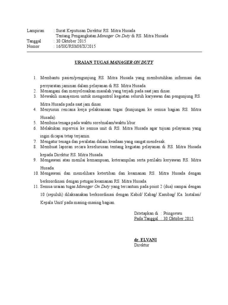 Lampiran Uraian Tugas Mod