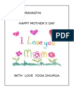 TO, My Mom Tamayanthi Happy Mother'S Day