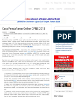 Cara Pendaftaran Online CPNS 2013 _ Penerimaan CPNS 2013 _ CASN Media