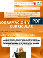 Programacion y Gestión Curricular