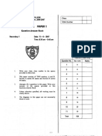 S1 06-07 Maths Paper 1