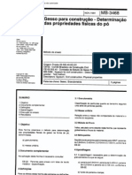 NBR 12127 - 1991 - Gesso para Construção - Determinação Das Propriedades Físicas Do Pó