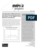 MMPI-2 Validity and Clinical Scales Profile