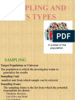 Types Sampling Methods