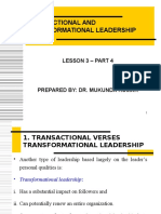 Lesson 3 - Transactional and Transformational Leadership - Part 5